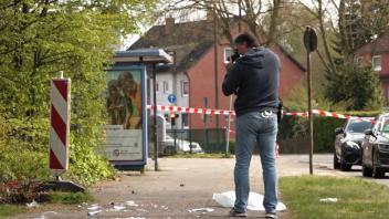 Spurensicherung nach Mordversuch in Delmenhorst
