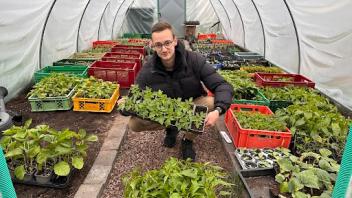 Hobbygärtner Felix Wilming lädt zum Pflanzen-Flohmarkt ein. 