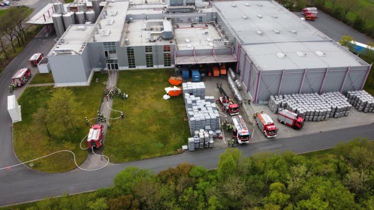 Brand in Molkerei in Neubörger: 110 Feuerwehrleute üben Ernstfall