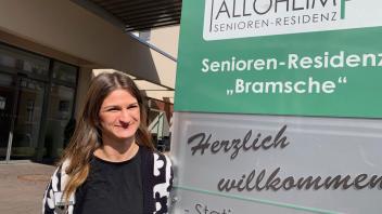 Vivienne Urban hat zum Jahresbeginn die Leitung des Alloheims in Bramsche übernommen. Früher hatte die 29-Jährige bereits die sozialen Dienste im Haus geleitet.