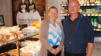 Anja Hückstädt und Martin Eckmann, Lebensmittelladen Hückstedt in Nieblum