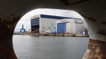 Die Neptun Werft in Rostock-Warnemünde