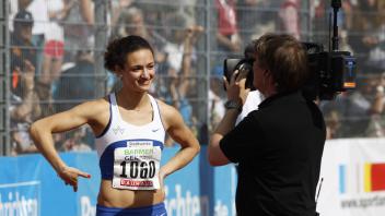 Maral Bazargani noch als Leichtathletin bei den Deutschen Meisterschaften 2012, Olympia Qualifikation.