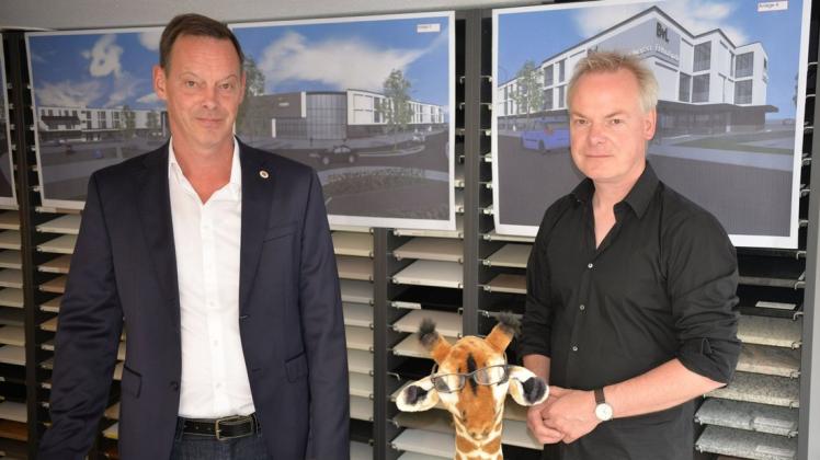 Enttäuscht über die Entscheidung der Stadt Lingen sind die beiden Geschäftsführer von BvL, Thomas und Andreas van Lengerich (von links).