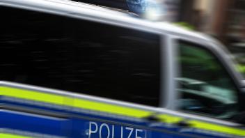Bamberg, Deutschland 07. Mai 2023: Themenbilder - Symbolbilder - Polizei Blaulicht - 2023 Ein Einsatzfahrzeug der Polize