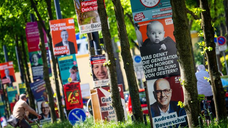 Vor der Wahl der Bürgerschaft in Bremen am 14. Mai