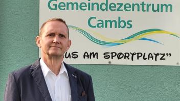 Mario Hörr stellt sich zur Wahl für das Bürgermeisteramt in der Gemeinde Cambs. 