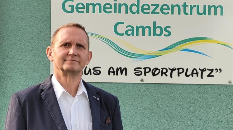 Mario Hörr stellt sich zur Wahl für das Bürgermeisteramt in der Gemeinde Cambs. 