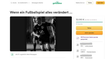 Freunde und Bekannte haben eine Spendenaktion für den verstorben Fußballer des SG Einheit Kenz gestartet, die bereits mehr 32000 Euro eingebracht hat.