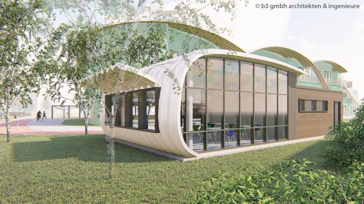 Bis 2025 soll der neue Schulcampus in Evershagen fertiggestellt werden.