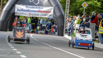 Osnabrück:  Seifenkistenrennen am Gemeinschaftszentrum Ziegenbrink.  18.05.2023