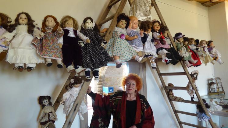 Josefine Edle von Krepl im Puppenmuseum Freyenstein