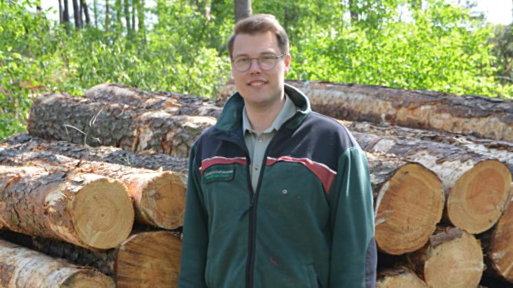 Als Bezirksförster kümmert sich Andreas Biernat unter anderem um den Holzeinschlag