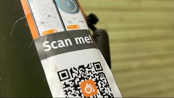elektronische Fahrradregistrierung per QR-Code