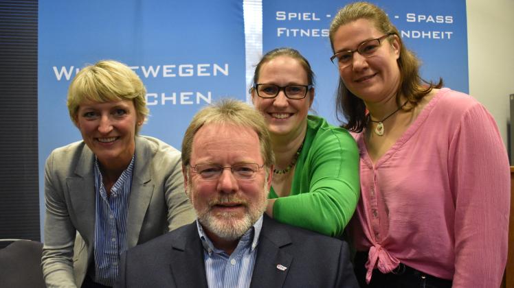Der neue SCI-Vorstand: Vorsitzender Bernd Krohn mit den Stellvertreterinnen (v. l.) Ulrike Supper-Voß, Franziska Greve und Nadine Wetzel. 