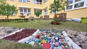 Der neue Schulgarten in Lüssow hat viel zu bieten.