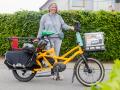 GMHütte: Kathrin Ellers pendelt seit Jahren mit dem Lastenrad von Holzhausen nach Osnabrück #Mobilität_Selbstversuch_CUOS