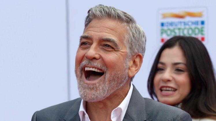 Hollywoodstar George Clooney im Anflug