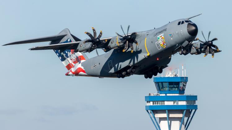 Airbus A400M mit Sonderfolierung Air Defender 2023