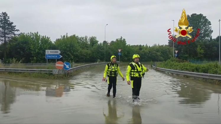 Überschwemmungen in Teilen Italiens