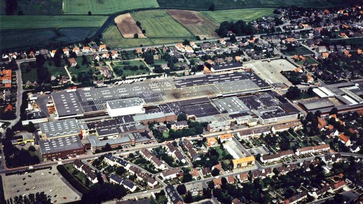 Quakenbrück, Ansicht des früheren Geländes der Firma Kynast, die einst Europas größter Fahrradhersteller war und Anfang der 2000er-Jahre Konkurs anmeldete; Quakenbrück; Foto: Detlef Bülow