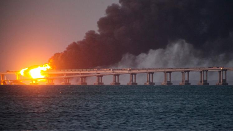 Ukraine-Krieg - Krim-Brücke - Explosion