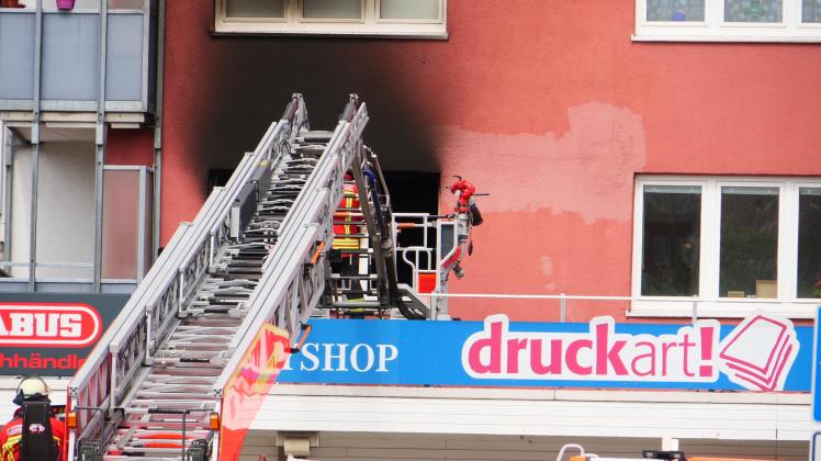 Am Sonntagnachmittag brannte es in einer Wohnung am Exerzierplatz in Kiel.