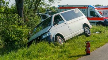 Eines der beiden am Unfall beteiligten Autos.