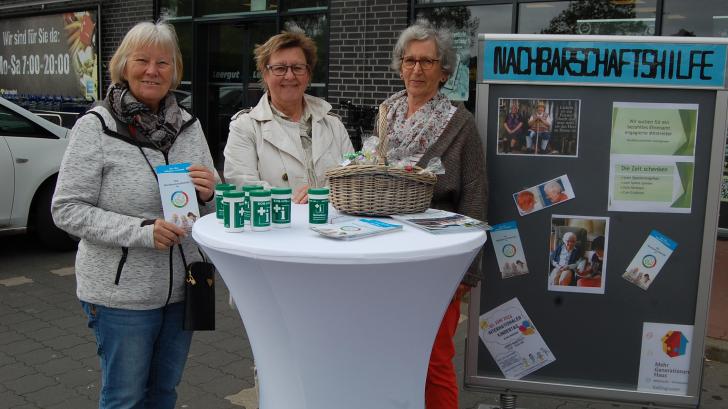 Suchen Mitstreiter für Nachbarschaftshilfe: Hannelore Eggers, Uschi Frese und Gerda Goldstein. 