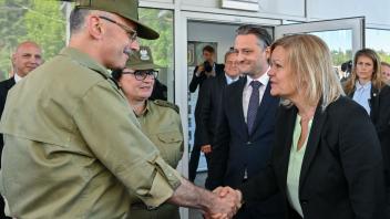 Bundesinnenministerin an der deutsch-polnischen Grenze
