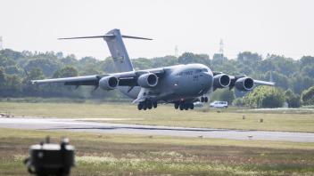 Die Vorbereitungen für Nato-“Air Defender 2023“ laufen auf Hochtouren: Am Dienstag landete eine Boeing C-17 der US-Air National Guard in Jagel (Schleswig-Holstein). Sie wird in den nächsten Tagen noch öfter den Fliegerhorst ansteuern.