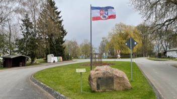 Die Flagge der Gemeinde Nustrow