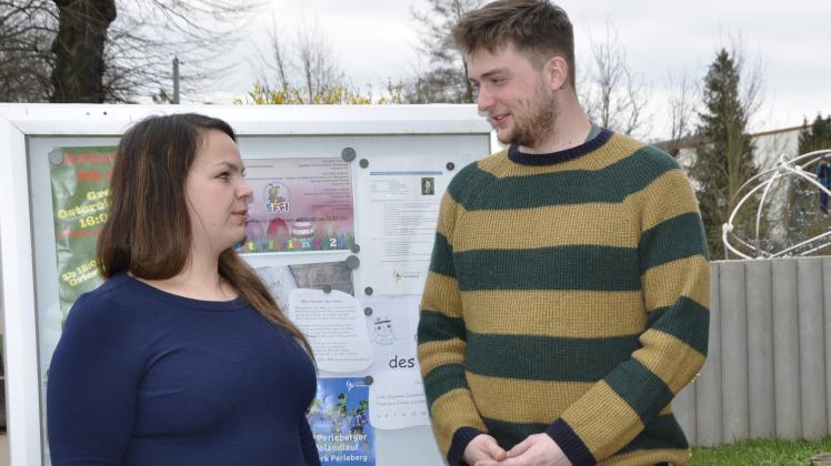 Sandra Piltz und Florian Diete sind seit Schuljahresbeginn als Schulsozialarbeiter an Perlebergs Grundschulen tätig.