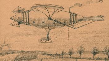 Es sollte die Gestalt eines Vogels haben: das Luftschiff des Malermeisters Carl Gantzel aus Lübz