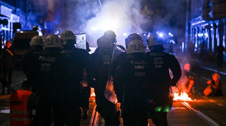 Proteste nach Urteil gegen Lina E. - Leipzig