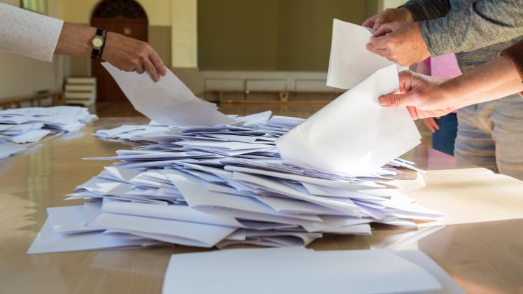 OB-Wahl Schwerin Auszählung