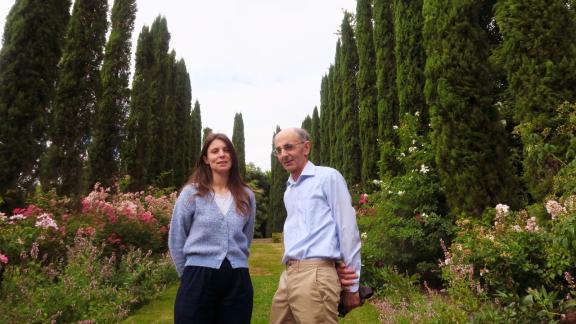 Oriane Jouno mit ihrem Vater Alain Jouno Oriane Jouno mit ihrem Vater Alain Jouno