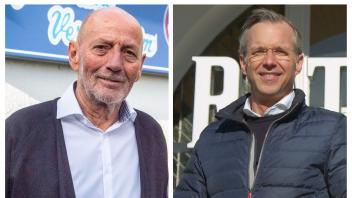 Hans Wilhelm Hansen (links), Ex-TSV-Chef, lässt kaum ein gutes Haar an der Stellungnahme des Sylter Bürgermeisters Nikolas Häckel