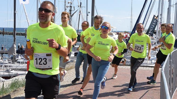 Lauf zwischen den Meeren Borbelsby schnellste AltkreisStaffel