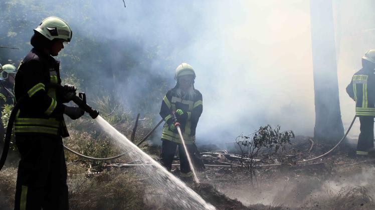 Waldbrand in Grabow