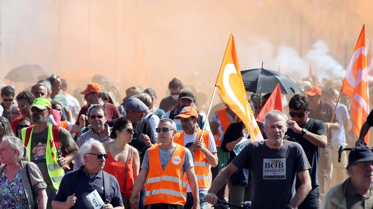 Proteste gegen Rentenreform in Frankreich