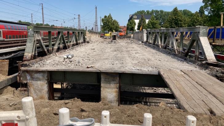 Hamburger Brücke: Abriss hat begonnen