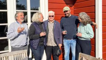 Whisky-Experten auf Föhr: Tony Reeman-Clark, Angela D‘Orazio, Bill Owens, Jan-Robert und Marret Hinrichsen (v.l.)