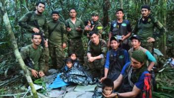Kinder nach Flugzeugabsturz im Regenwald lebend gefunden