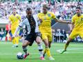 Leroy Sane (Deutschland, 19), Mykhaylo Mudryk (Ukraine, 10) Deutschland vs. Ukraine, Fussball, Laenderspiel, Testspiel, 