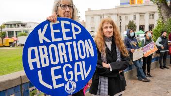Demonstration für Recht auf Abtreibung in Kalifornien