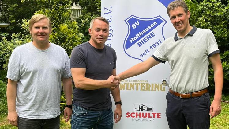 SV Holthausen Biene: Henrik Bemboom, Henning Schmidt und Manuel Wintering.