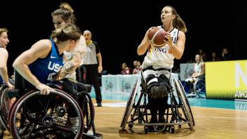 IWBF Rollstuhlbasketball Weltmeisterschaft Dubai 2022, Spiel um Bronze Deutschland - USA, 20.06.2023 Lena Knippelmeyer (