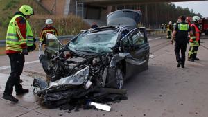 Unfall auf der A 14