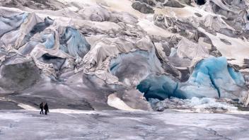 Rhonegletscher in der Schweiz